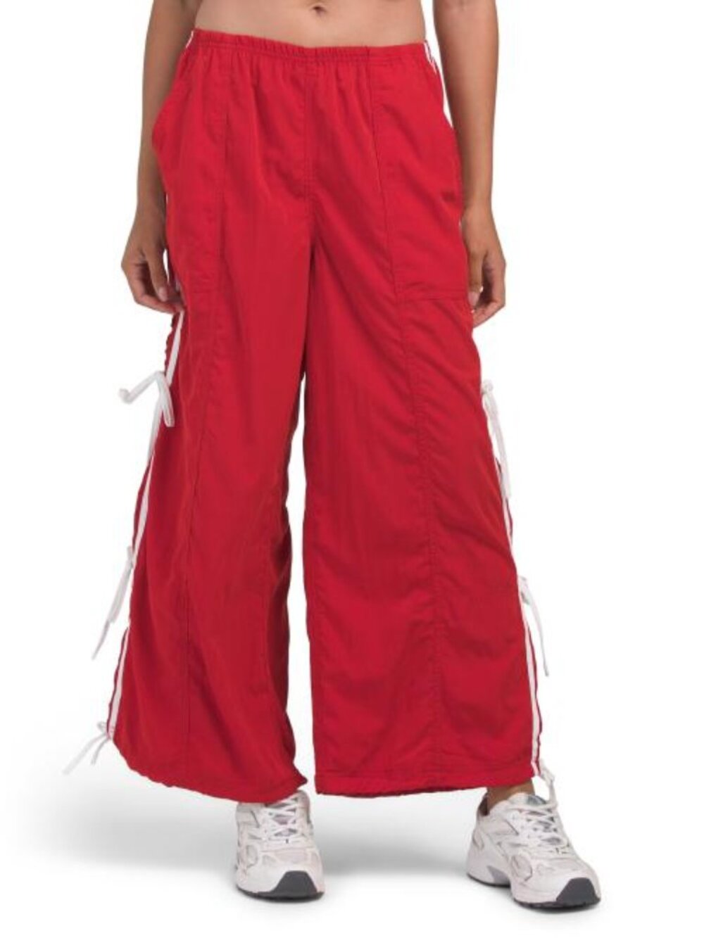 CALI1850 Track Pants With Side Slits And Tie Details